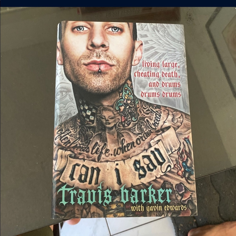 Travis barker Book * autographed*
